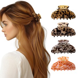 HBselect 4 Stück haarklammer damen starker Halt haarkrallenclips haargreifer damen haarkrallen haarspangen für dünnes dickes haar Frauen und Mädchen 9008 C