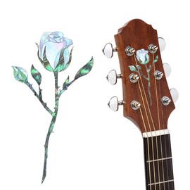 Inlay Stickers for Guitars, Bass & Ukuleles, Inlay Stickers for Guitars & Bass, Stickers for Guitars, Bass & Ukuleles (Blue Rose)