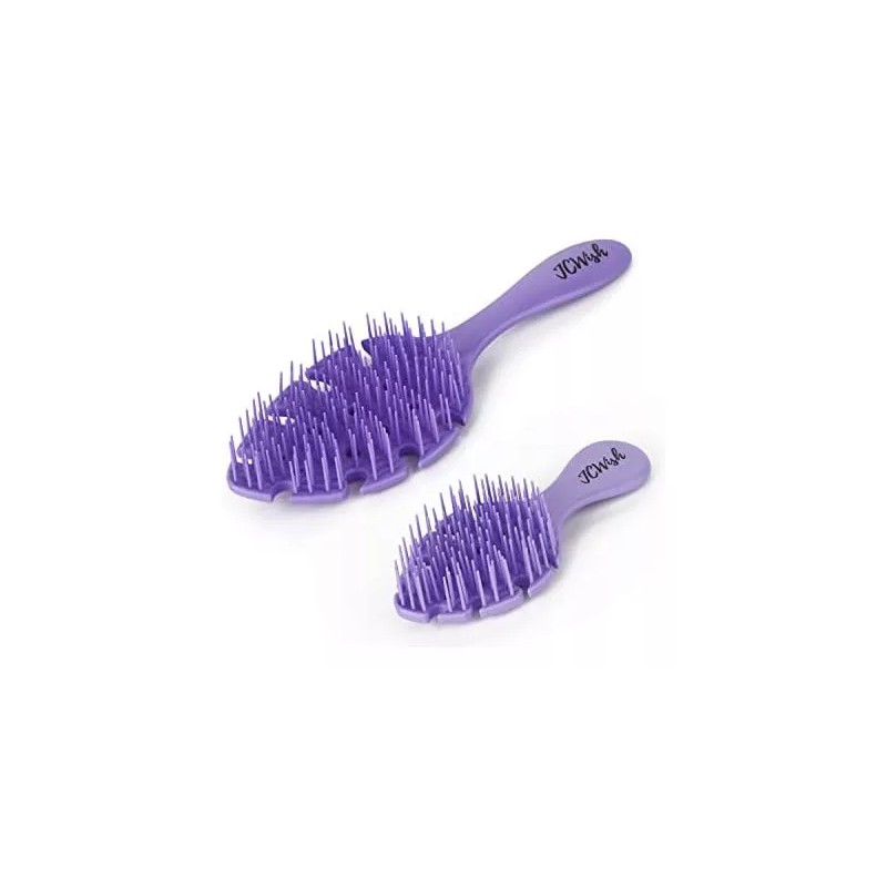 JCWish Paquete De 2 Cepillos Desenredantes Perfumados Greenflex - D