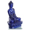 BUDDHAFIGUREN Buddha-Statue Medizinbuddha Blau aus Resin (Gießharz) 13 cm Sitzend