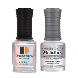 Lechat Perfect Match Gel Polish + Nail Polish Metallux Collection MLMS07 Unicorn Tears