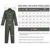 HISEA Men's Long Sleeve Coverall, Stain & Wrinkle Resistant Mens