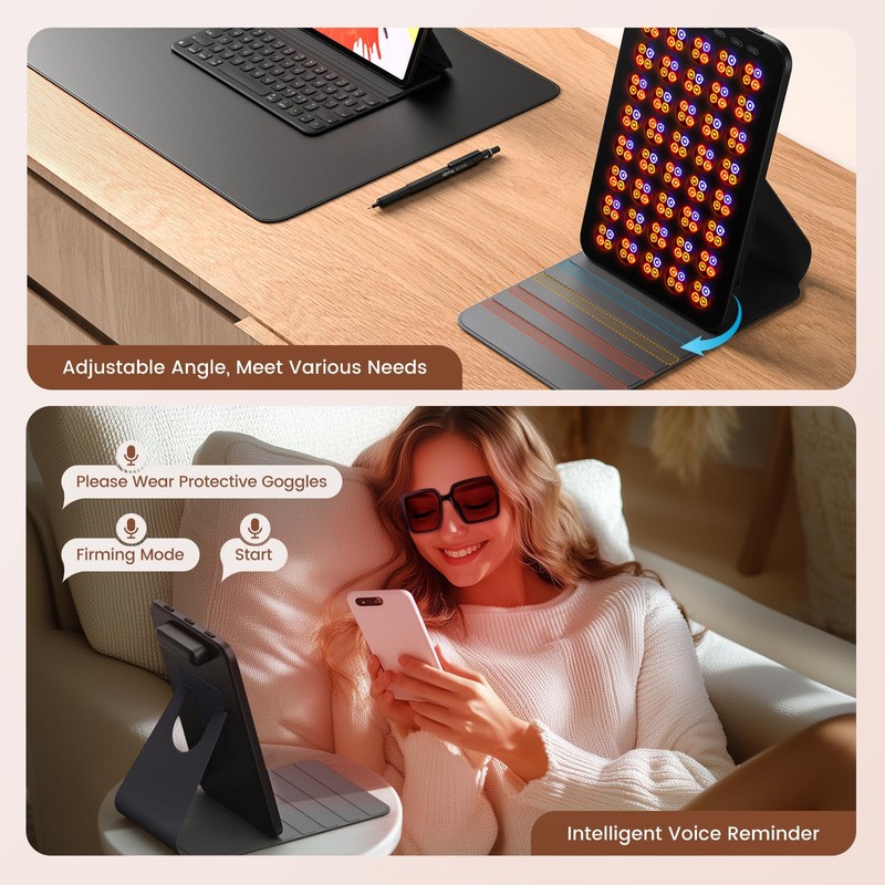 INTEO Red Light Therapy for Face and Body, Portable Red