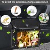 Accmor Bling Car Trash Can with Lid, Mini Auto Garbage