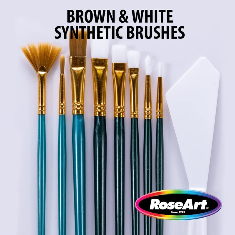 RoseArt 25 pc Mix Media Paint Brushes