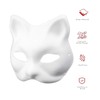 5pcs Cat Masks Therian Masks made of White Paper for