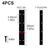 4PCS 8" Piano Hinges for Cabinet Heavy Duty Continuous &