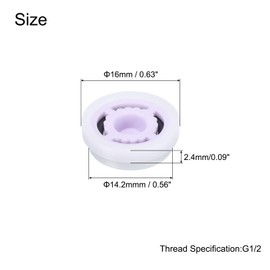 uxcell Shower Flow Reducer Limiter Set, Water Flow Saver Adapter Set, 10 Pcs 1.2pgm Water Flow R For Shower Head Handheld Shower