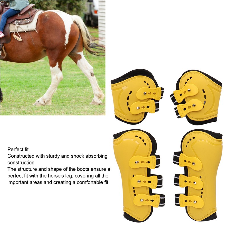 Horse Tendon Boots Fetlock Boots Open Front Breathable Adjustable Protective