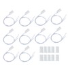 10pcs Wired Door Window Sensor Magnetic Switch, for Home Alarm