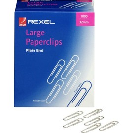 Rexel Paper Clips Large Plain (1000