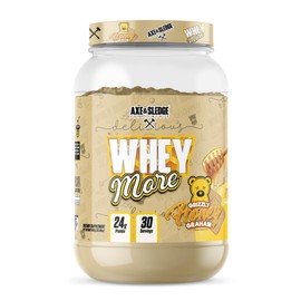 Axe & Sledge Whey More 100% Whey Protein Isolate with Digestive Enzymes(Honey Grizzly Graham)