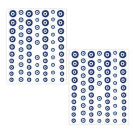 Blue Eye Nail Stickers 2pcs – Nail Art Stickers, Aesthetic Stickers for Nails, Cute Stickers for Nail Decals, Nail Accessories for Creative Designs Fashion Nail Art Decorations Stylish Nail Stickers