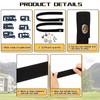 Tallew 2 Sets RV Sliding Door Straps with Button Snap
