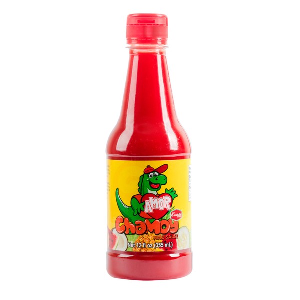 Amor Chamoy Sauce | Bittersweet flavor | 2,500 Scoville level | Enjoy it with fruits, veggies, snacks, and drinks | Sugar Free | Kosher | 12 fl oz bottle