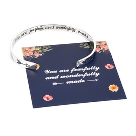 M MOOHAM Inspirational Gifts for Women Teen Girls, Best Friend Inspirational Bracelet Friendship Jewelry Motivational Encouragement Cheer Up Gifts for Women Friend Birthday Jewelry