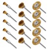 EASYIKI 30 Pieces Copper Wire Brushes, Wire Brush Wheel, Copper