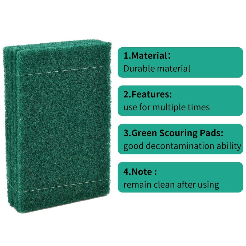 Jetec Scrub Pads Scouring Pads Sponge Dish Scrubber Scouring Cleaning