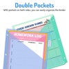 Forvencer 8 Count Dividers with Pockets, 8 Tab Dividers for
