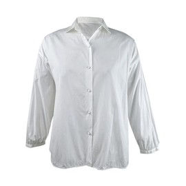 Weekend Max Mara Women's Liana Self-Tie Cotton Shirt (16, White)