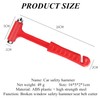 2PCS Car Safety Hammer, Car Window Breaker and Seatbelt Cutter