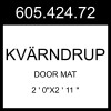 IKEA KVARNDRUP KVÄRNDRUP Door Mat Cat 2 ' 0"x2 '