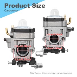 Newnessai A021000460 Carburetor Kit, Replacement for Shindaiwa T242 T242X LE242 81742 Replacement for Echo HCA-260 HCA-261 Trimmer Brushcutter, Replaces WYJ-138 A021000461