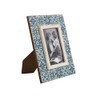 Sass & Belle Bilderrahmen Holz Ornament blau Vintage 20x25cm