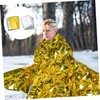 WOONEKY 6pcs Emergency Survival Blanket Lightweight Thermal Blankets for Camping