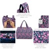 WEIBIN Large Tote Bag for Women, Floral Quilted Cotton Handbags