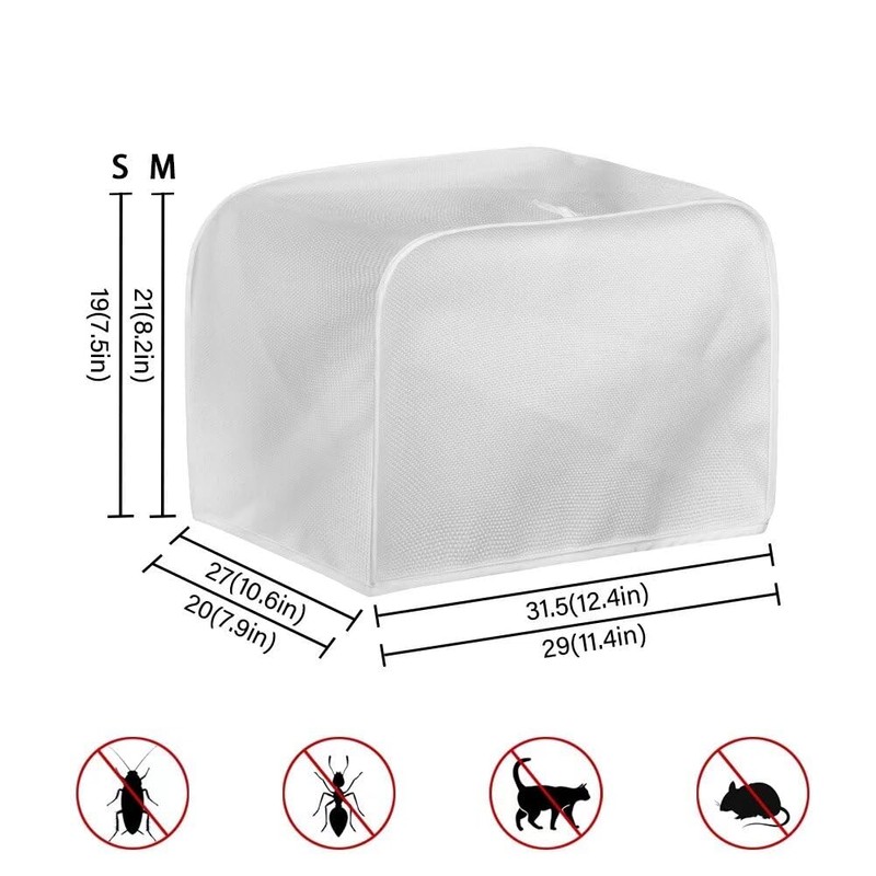 NETILGEN 2 Slice Toaster Dust Cover with Top Hook Kitchen