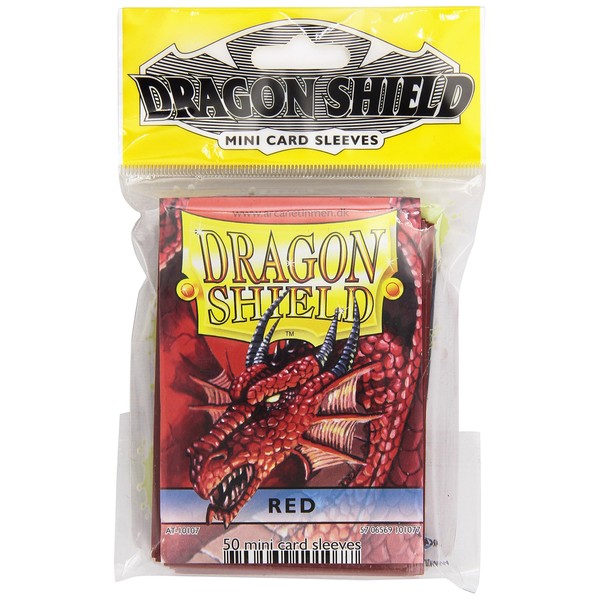 Arcane Tinman Sleeves: Mini Dragon Shield (10) Red AT-10107-R