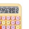 Silent Calculator Color Mechanical Key Calculator Battery Powered Electronic Calculating