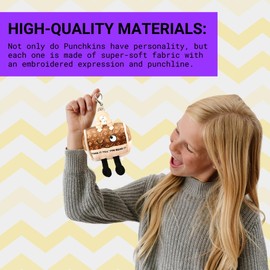 Punchkins Bag Keychains, Plush Accessory and Hanging Decoration for Purse, Handbag, Backpack, Funny Meme Gift (Bites Mushroom - FUNGl)