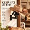 Wooden Cowboy Hat Rack – Adjustable Wall-Mounted Hat Holder for