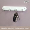 Keypak 4-Hook Wall-Mounted Key Tidy, Key Holder Organiser for Entryway