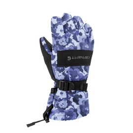 Carhartt Juniors' Waterproof Insulated Gauntlet Glove, Floral Camo, Large