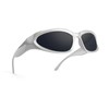 KENBO Y2K Sunglasses Wrap Around Futuristic Sunglasses Trendy for Men