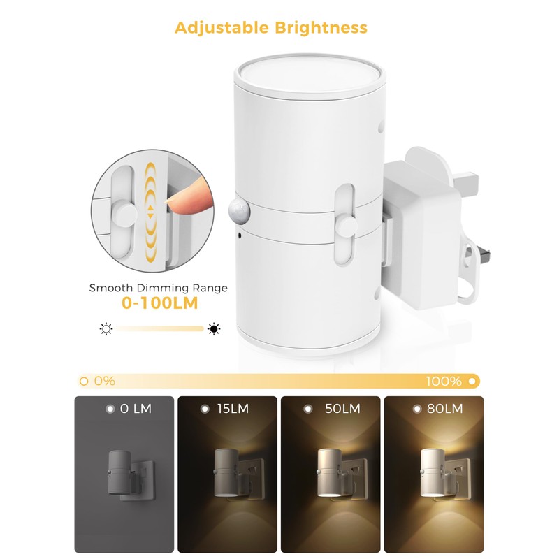 LOHAS-LED Motion Sensor Night Light Plug in, Motion Activated Night