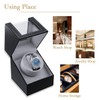 Mcbazel Automatic Watch Winder Box PU Quad Single Automatic Watch