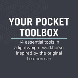 LEATHERMAN, Bond Multi-tool, EDC Tool with 420HC Blade and Nylon Sheath, Burnt Sienna