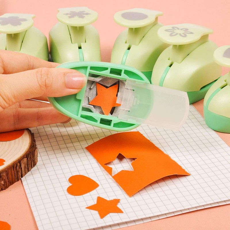 UCEC Craft Punches 6 Sets Paper Punchers Die Cut Punchers