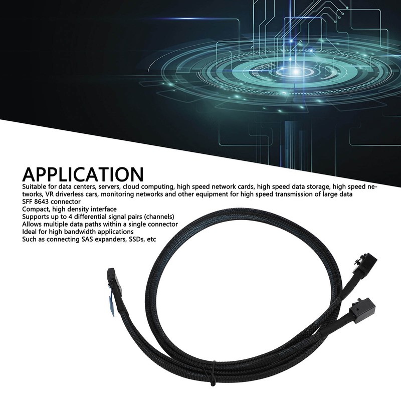 8i to 2 SFF 8643 Cable PCIe 5.0 32GT/s for