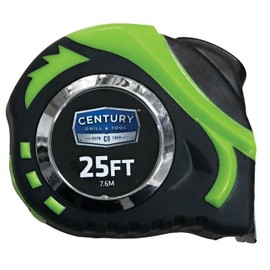 Century Drill & Tool 72822 High Visibility Tape Measure, 25-Foot