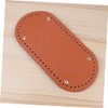 Gadpiparty 1PC Oval PU Leather Bottom Shaper Pad for DIY