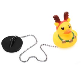 MAIXINNEW Bath Plug with Chain 45mm, Rubber Floating Bath Tub Stopper and Chain, Universal Drain Stopper Plug with Long Chain for Bathroom Kitchen Washbasin