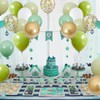 Sage Green White Gold Balloons, 60 PCS 12 Inch Olive