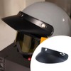 Removable Helmet Visor, Universal Black Visor with 3 Snaps, Open