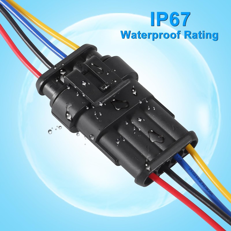 8Pair 4Pin Connector Waterproof Electrical 4 Pin Plug Auto Electrical