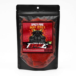 Spicy Fire Beef Jerky (Carne Seca) – Bold, Flavorful, and Extra Hot Dried Meat Snack Made with Premium Cuts for the Ultimate Spicy Snack Experience